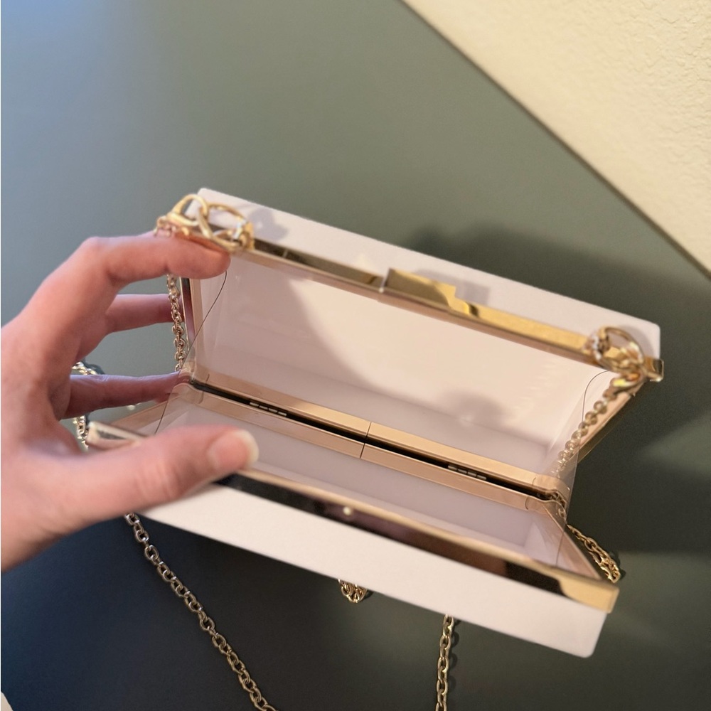 Elegant White 'Mrs.' Clutch Bag - Picture 2 of 3